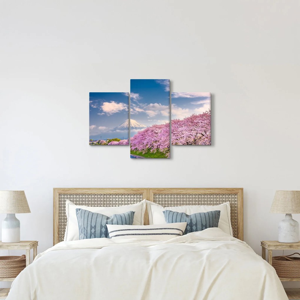 Kép - Japán tavaszi táj (90x60 cm)