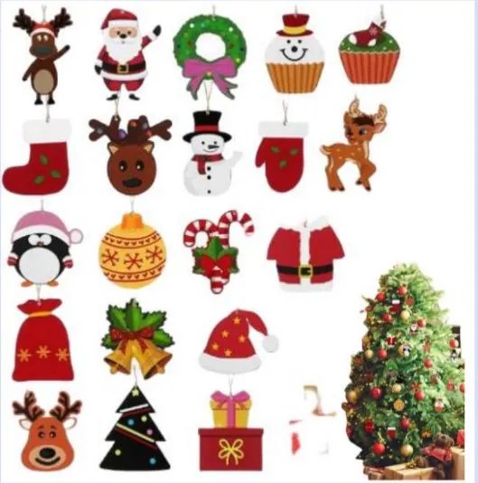 40 db 8cm-es fa karácsonyfadísz – Karácsonyi medálok zsinórral