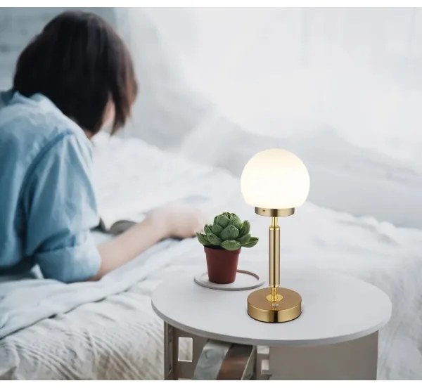 Globo 21033M-LED Újratölthető érintős asztali lámpa HAKU LED/2,5W/5V 2700/4000/6500K réz