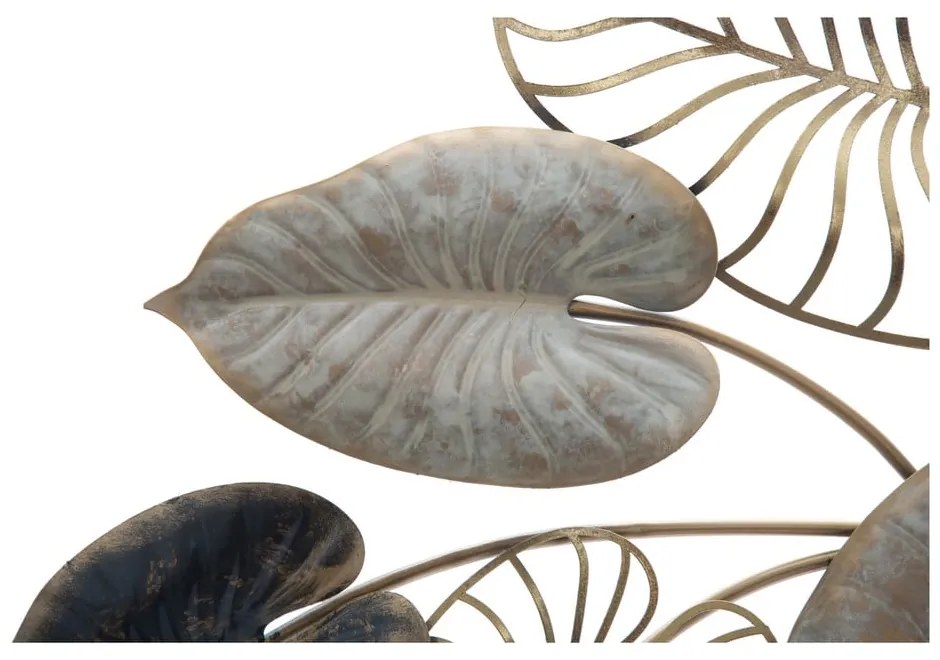 Century -A- levél motívumos fali fémdekoráció, 131 x 61 cm - Mauro Ferretti