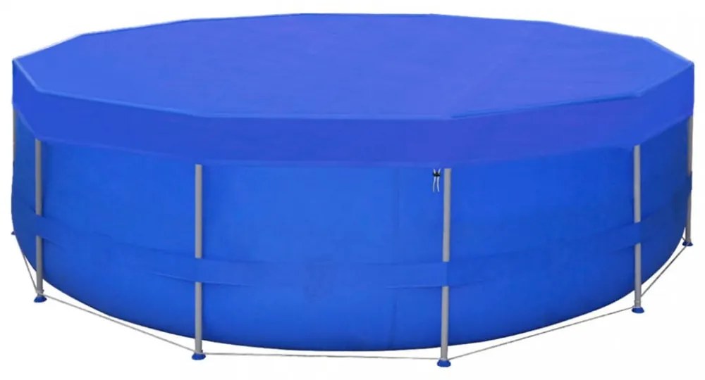 2 db kör alakú polietilén medencetakaró 460 cm 90 g/m²