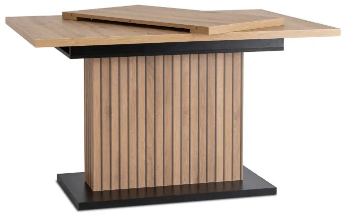 Bővíthető asztal 130 - 180 cm artisan tölgy fekete Giant