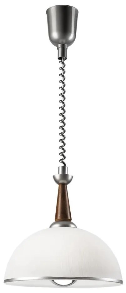 Lehúzható CHIARA csillár 1xE27/60W/230V ezüst/bükk