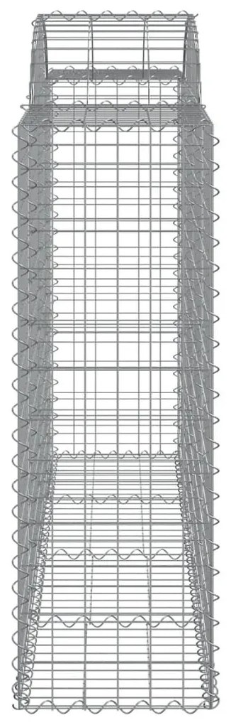 40 db íves horganyzott vas gabion kosár 200x50x120/140 cm