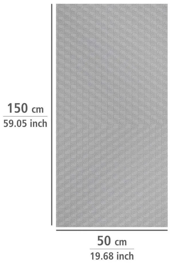Anti Slip szürke csúszásgátló fiókbetét, 150 x 50 cm - Wenko
