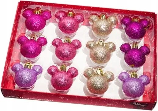 Disney Minnie karácsonyi díszkészlet, 12 részes