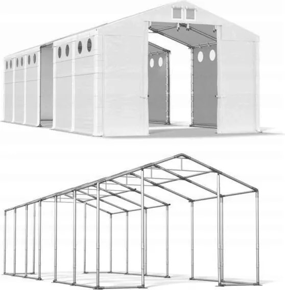 Garázs sátor 6x24m [3,5m] Kerti Das 620 W