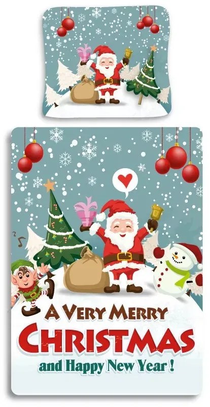 Karácsonyi Snowing ágyneműhuzat 140×200cm, 70×90 cm