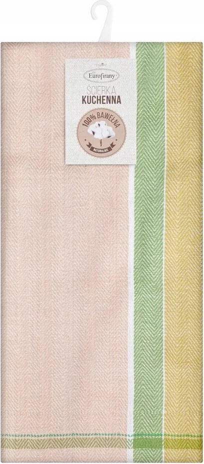 Konyhai törlőkendő Olivia 50x70 zöld bézs sárga