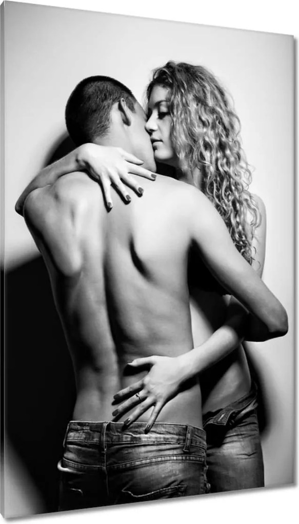 Vászonkép 80x120 Szerelmes ölelés Ő ezt szereti