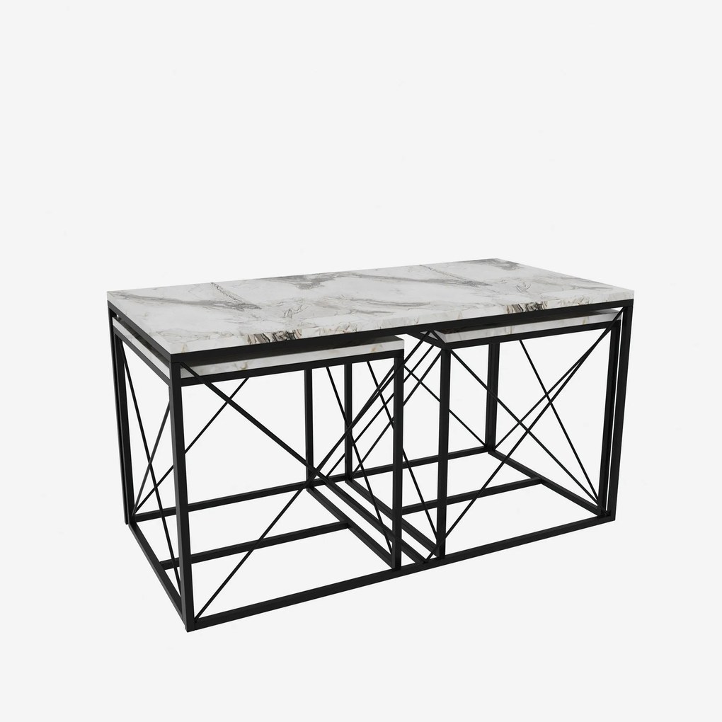 Dohányzóasztal Defne - Fehér Marble