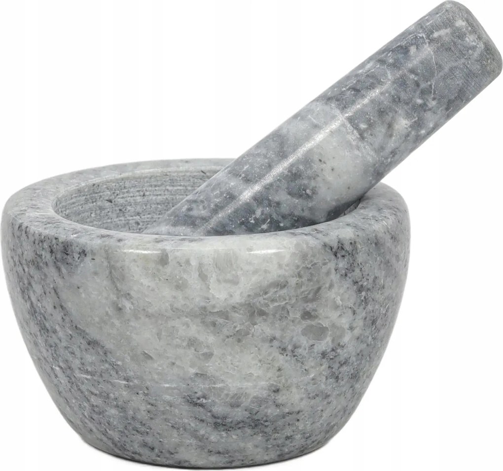 Szürke Kő Márvány Mozsár Ø 10 Cm-es Fűszerek És Gyógynövények Őrléséhez