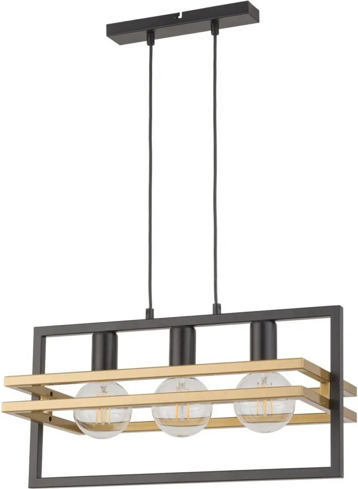 Sigma lighting modern függeszték merci fekete arany sig32392