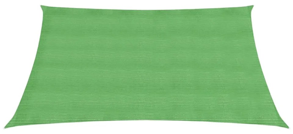 világoszöld HDPE napvitorla 160 g/m² 3 x 3 m
