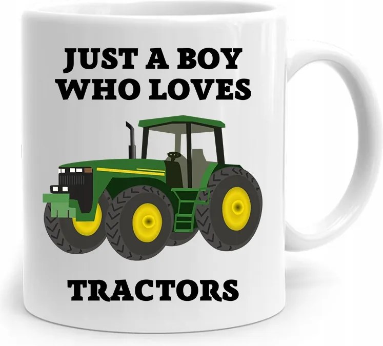 Boy Who Loves Tractors Fiúnapi Bögre fényképes nyomtatással
