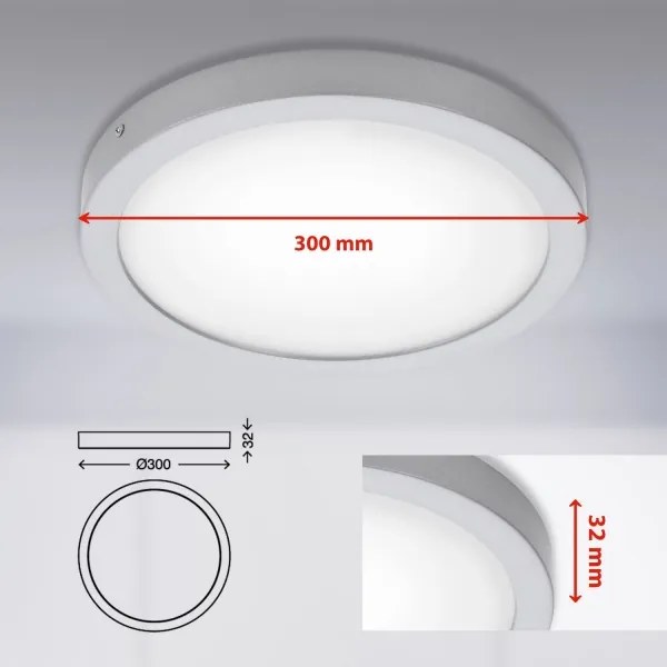 Briloner 7141-414 - LED Mennyezeti lámpa FIRE LED/21W/230V 4000K