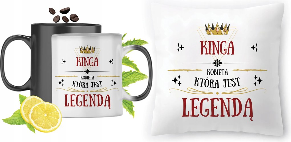 Kinga Mágikus bögre fényképes nyomott mintás párna szett