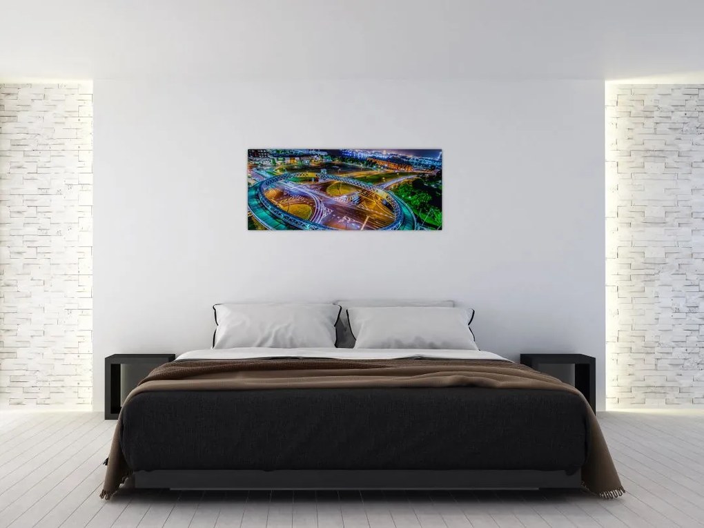 Kép - éjszakai panoráma (120x50 cm)