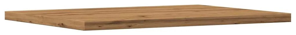 4 db kézműves tölgy színű szerelt fa könyvespolc 40x30x1,5 cm