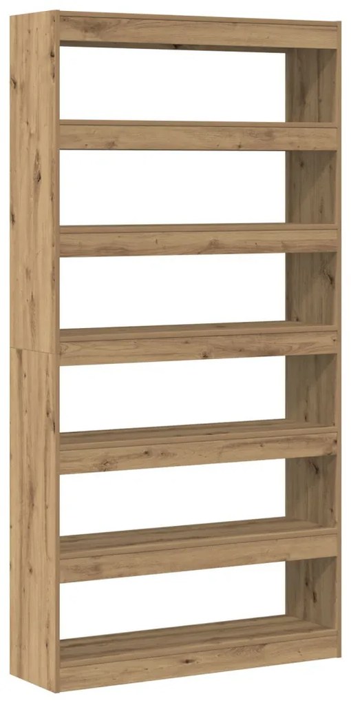 Könyvespolc Mesterséges tölgy Tömör fa 100 x 30 x 198 cm