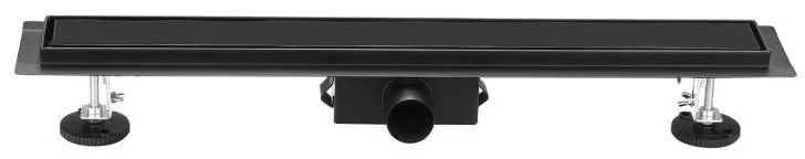 AREZZO design 2in1 800 mm-es rozsdamentes acél folyóka fekete