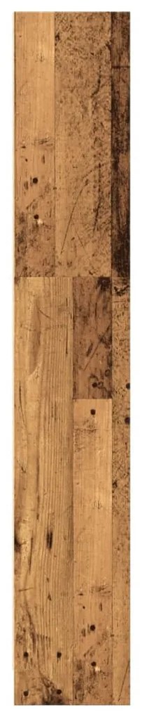 antik fa színű szerelt fa könyvespolc 80 x 24 x 143 cm