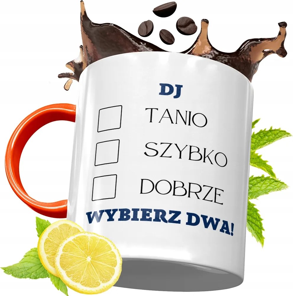 Narancssárga Bögre Dja Ajándék fényképes nyomtatással