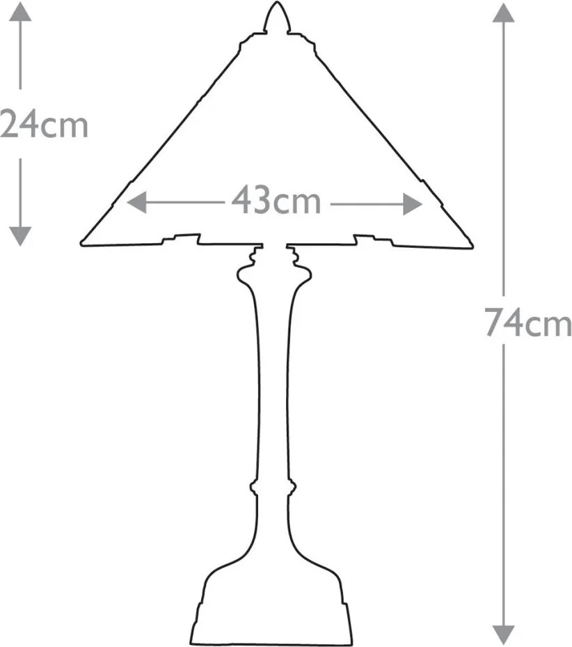 Tiffany Asztali Lámpa Többszínű ELSTEAD QZ-CLASSIC-CRAFT-TL