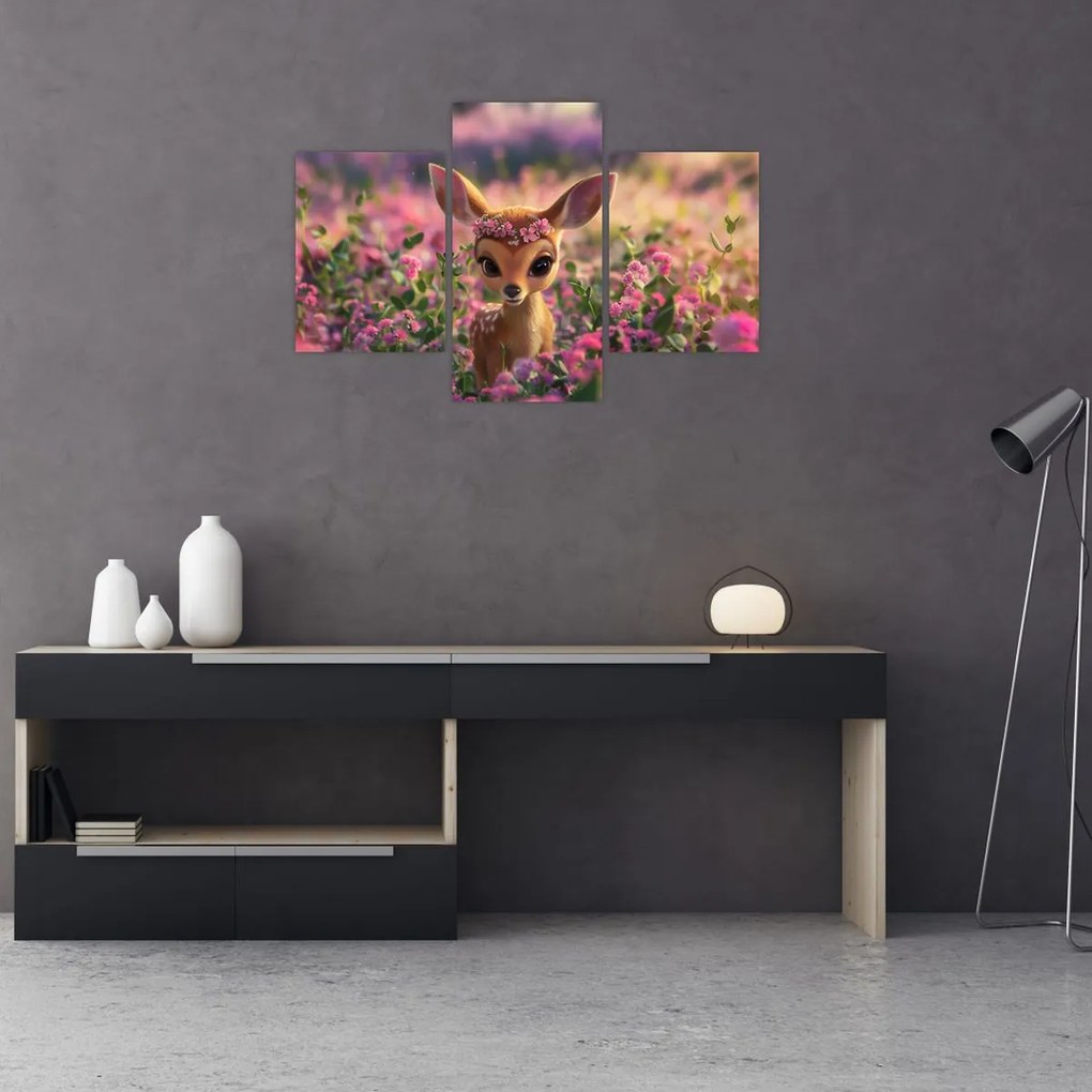 Kép - Aranyos őzike (90x60 cm)