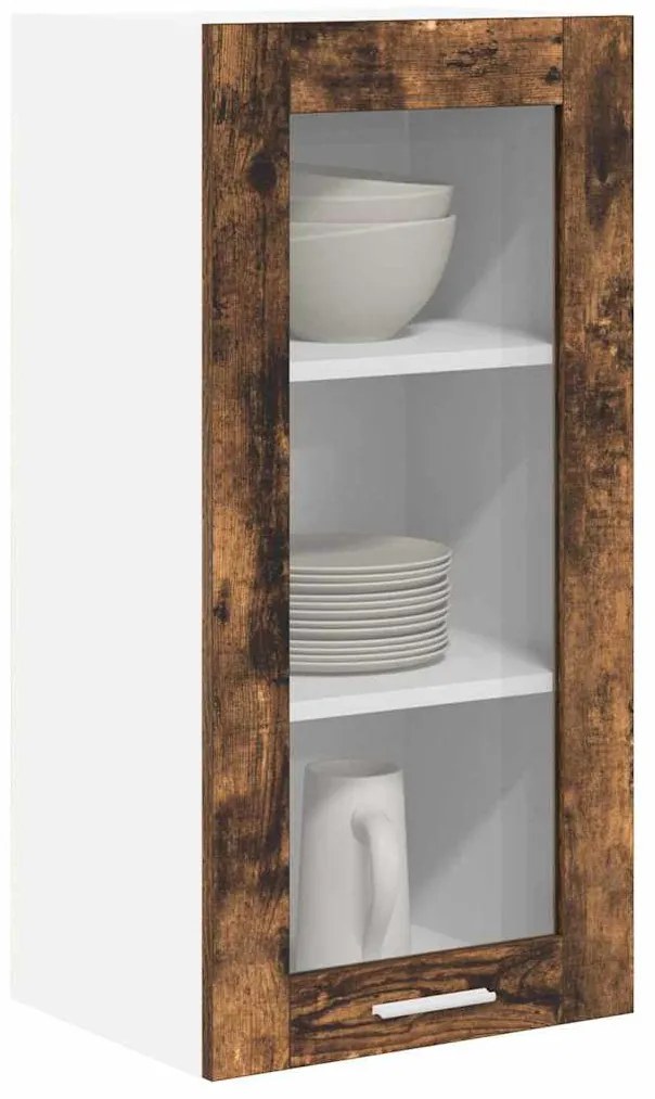 Függő szekrény Riga 2 pcs Füstölt tölgy 40 x 31 x 80 cm Faanyag