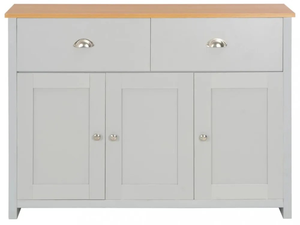 szürke komód 112 x 35 x 81 cm