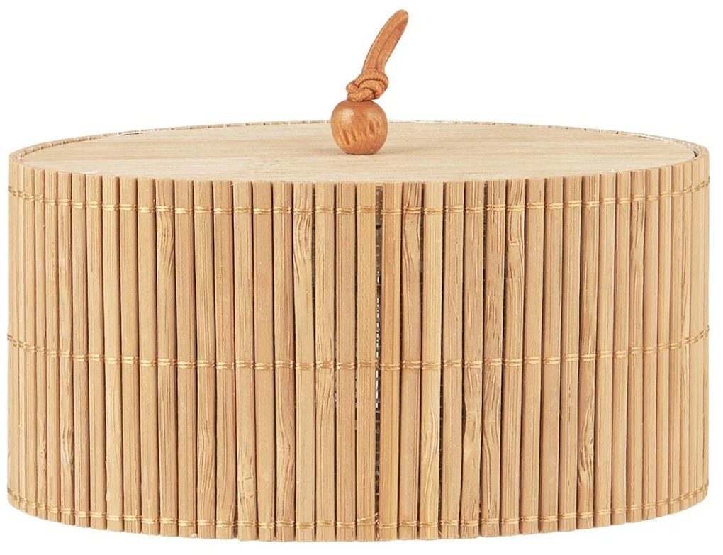 IB Laursen Ovális bambusz doboz fedéllel