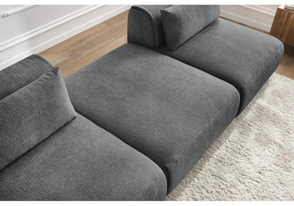 Szürke kanapé 283 cm Jeanne – Bobochic Paris