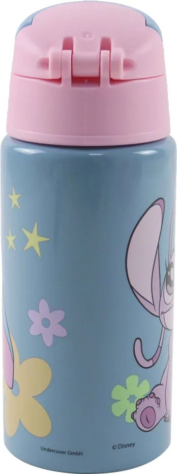 Disney Lilo és Stitch, a csillagkutya Aliens alumínium szívószálas kulacs akasztóval 500 ml