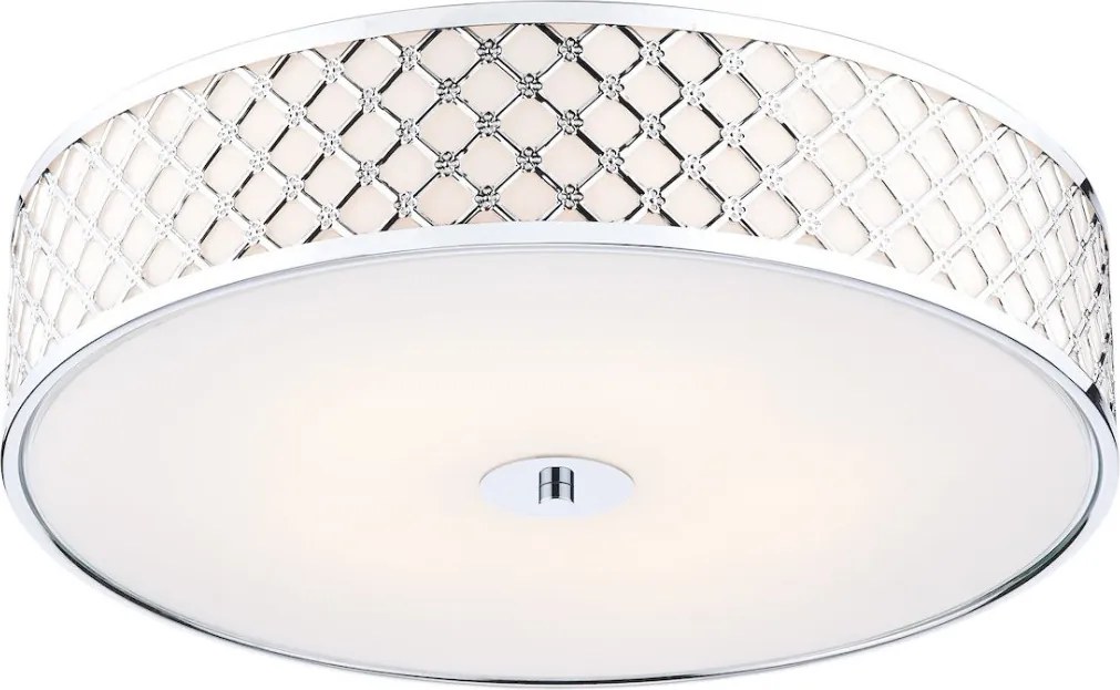 DAR LIGHTING CIV5250 CIVIC Ernyős Mennyezeti Lámpa Csiszolt Króm E14 IP20