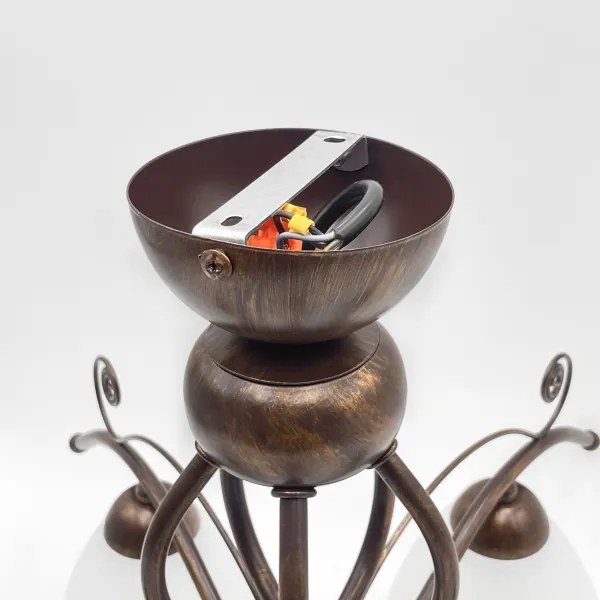 Brilagi - LED Felületre szerelhető csillár ANTICO 5xE27/60W/230V bronz patina