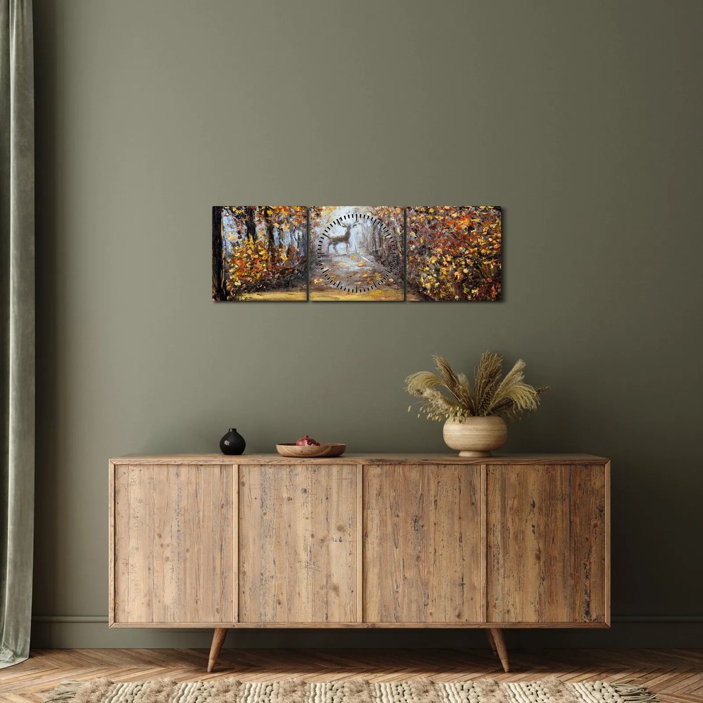 Kép - Az erdő szelleme (órával) (90x30 cm)