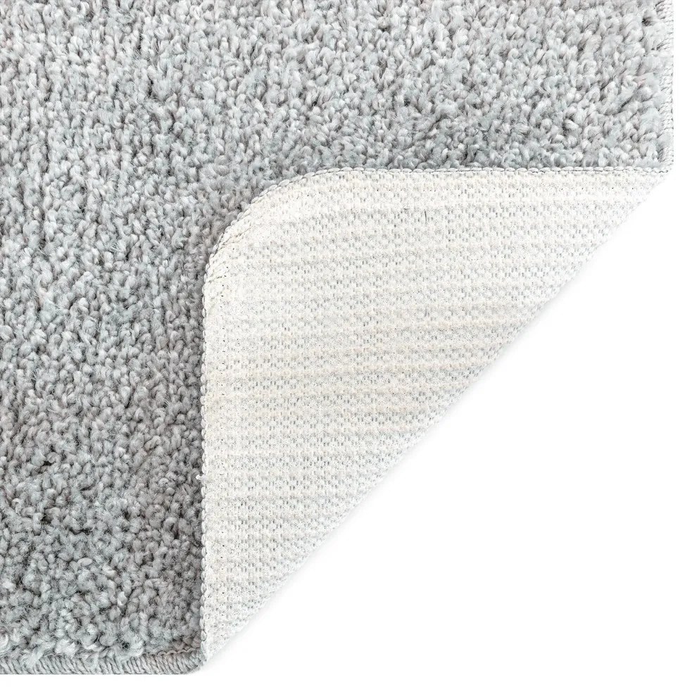 Csúszásmentes fürdőszőnyeg készlet 3 pcs Szürke 50 x 50 cm PP