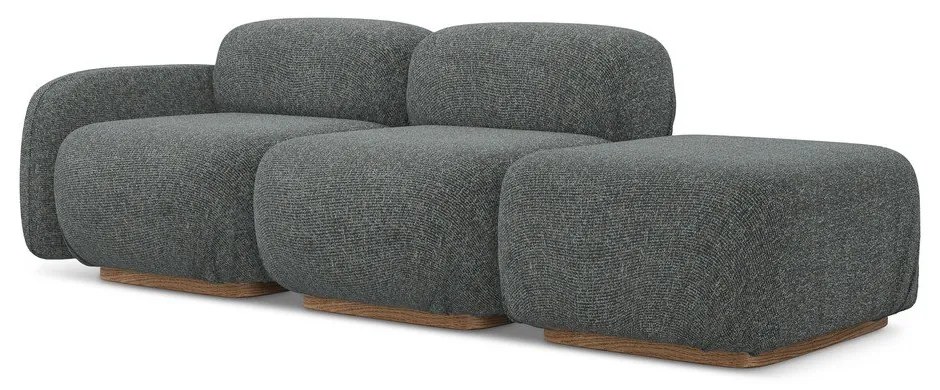 Szürke moduláris heverő (bal oldali) Ailani – Makamii