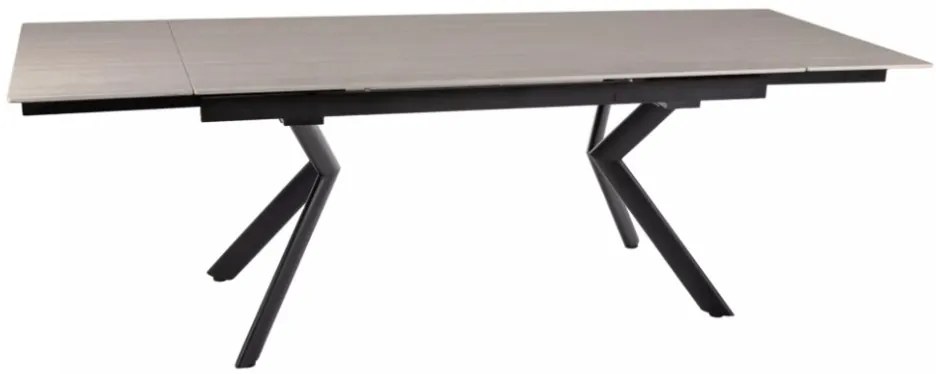 Norton bővíthető étkezőasztal bézs/fekete 160-240 cm