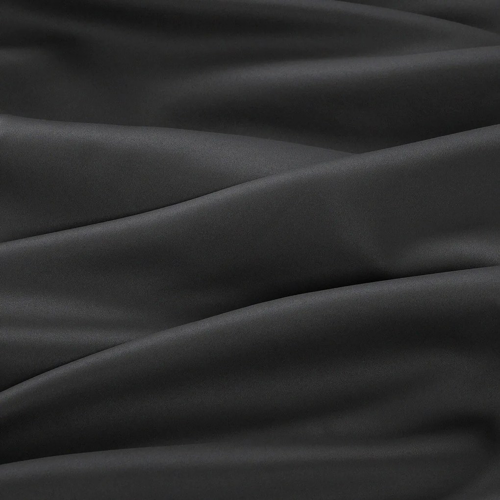 Goldea sötétítő függöny szövet blackout szatén fényű - sötétszürke 320 cm