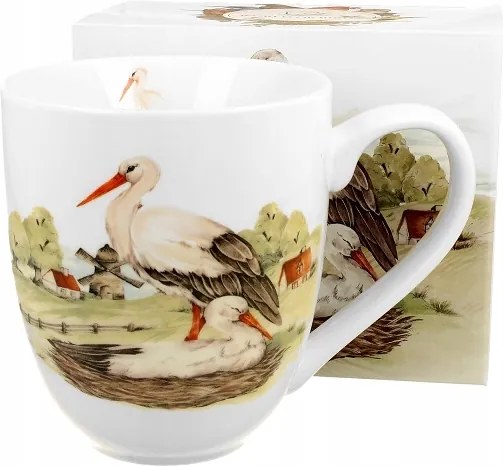 Madárvilág bögre Gólya XXL nagy kapacitás 1000 ml