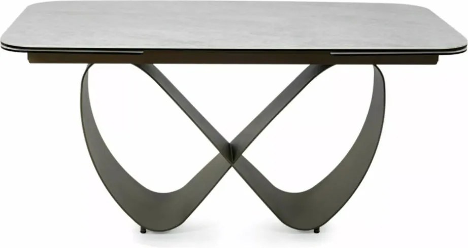 Infinity bővíthető étkezőasztal kerámia bézs/réz 160-240 cm