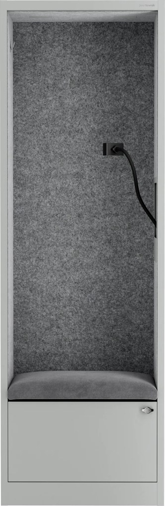 Sally 600mm korpus Szary - siedzisko Szary