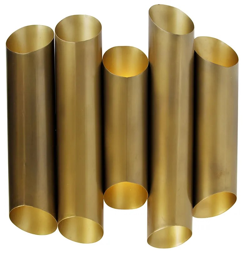 Ipari fali lámpa sárgaréz 10-lámpás - Whistle