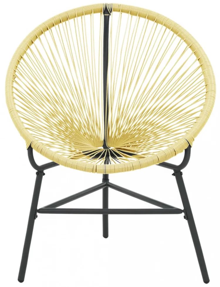 bézs polyrattan kerti Acapulco szék