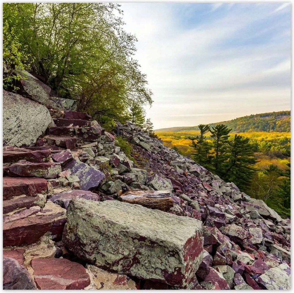 Poszterek 30x30 Lépcső kövek hegyek