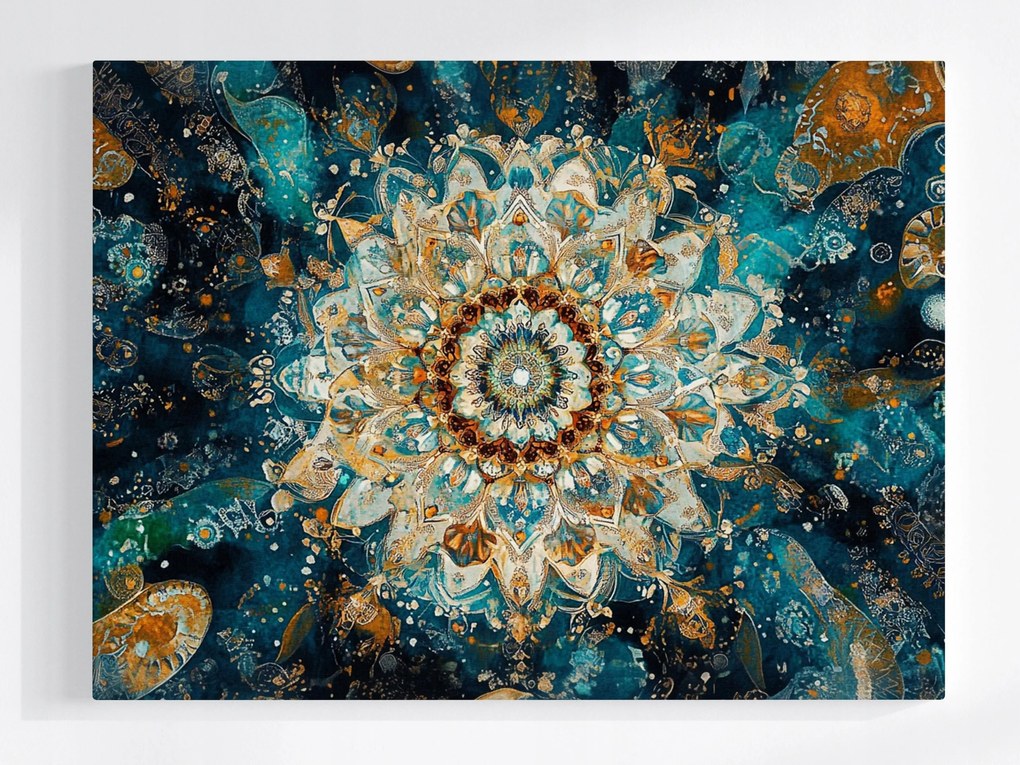 Vászonkép Canvas Grafika Mandala Harmónia Meditáció Zen Boho 100x75