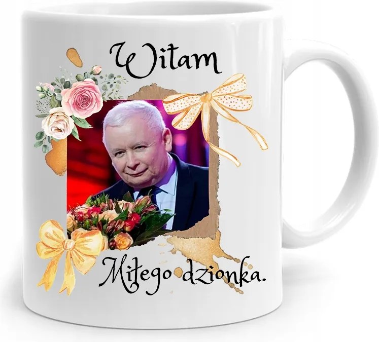 Vicces Bögre A Pis Elnökétől Jaroslaw Kaczynski fényképes nyomtatással