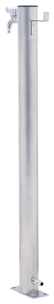 kerek rozsdamentes acél kerti oszlop típusú vízcsap 60 cm